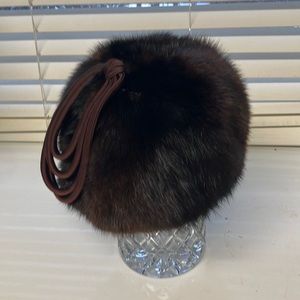 mink fur hat